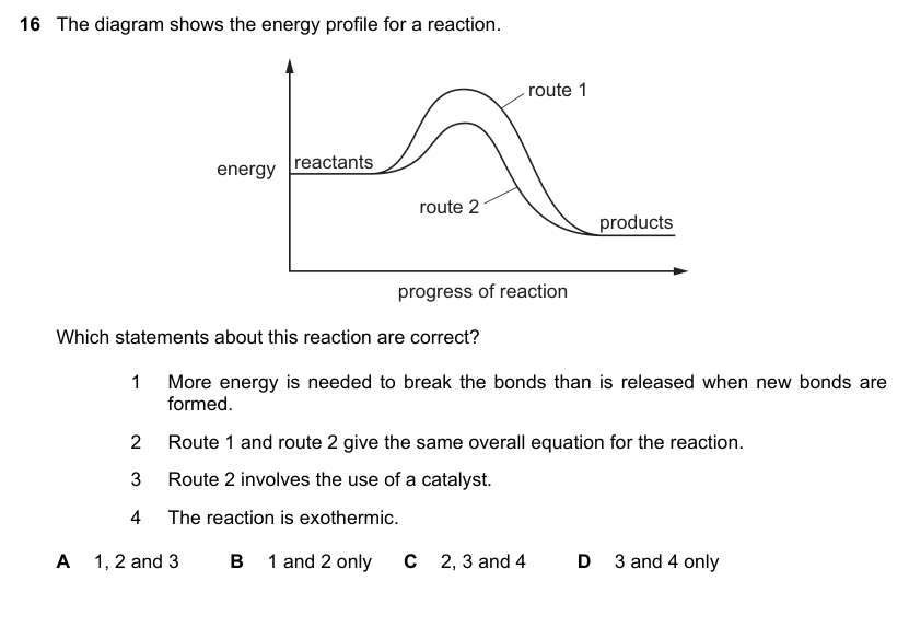 Diagram for O Level Chemistry question – Collision theory and reaction-rate factors