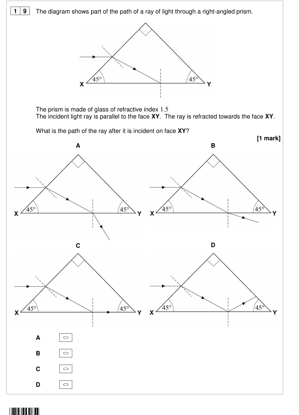 Diagram for Physics Q19