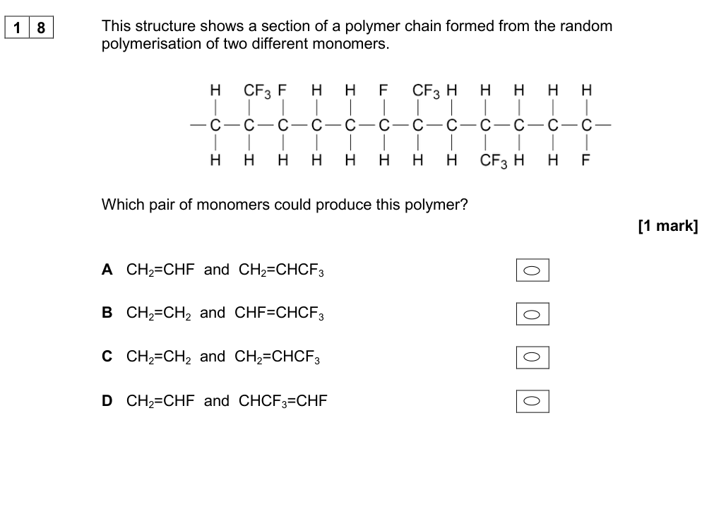 AQA Chemistry diagram for aqa_alevel_chemistry_p3_2017_q18